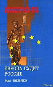 Европа судит Россию - Емельянов Юрий Васильевич (читать книги онлайн бесплатно полностью без сокращений TXT) 📗