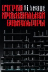 Очерки криминальной субкультуры. Краткий словарь уголовного жаргона - Александров Юрий Константинович (книги бесплатно без онлайн .TXT) 📗